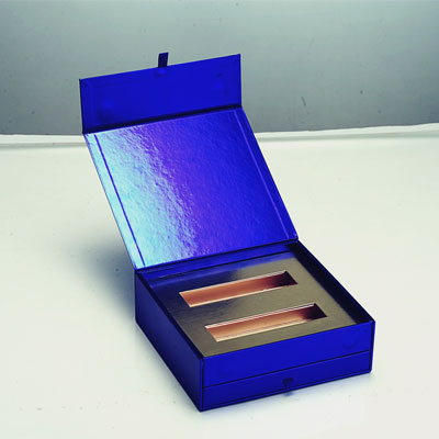 Cosmetic Rigid Box with Mirror and Metallic Caps